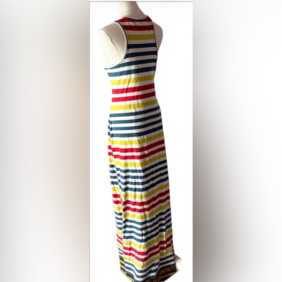 RACHEL Rachel Roy Striped Print Scoop Neck Sleeveless Maxi Dress ( XL ) NWT $109 - Picture 6 of 13